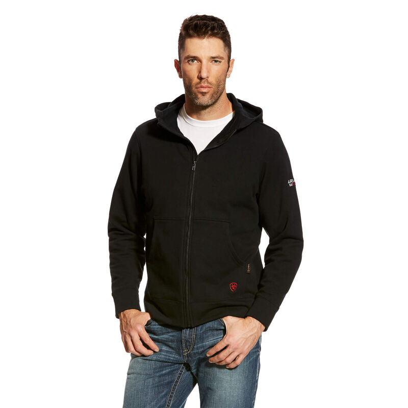 Ariat Hoodie Herren - Fr Durastretch Full Zip Schwarz ( YKRJS-4825 )